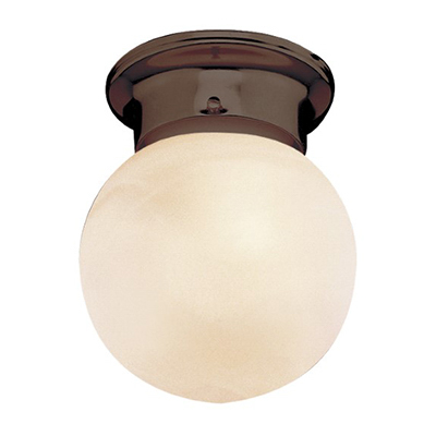Trans Globe Lighting 3607 ROB 1 Light Flush-mount in Rubbed Oil Bronze